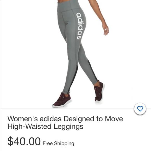 ADIDAS Designed 2 Move High-Waist NWT Leggings XS - Picture 11 of 11